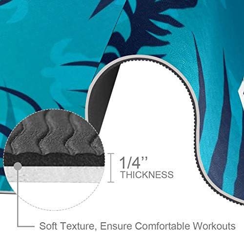 Siebzeh plava ljetna tropska kornjača Premium debela prostirka za jogu Eco Friendly Rubber Health & amp; fitnes neklizajuća prostirka za sve vrste vježbe joge i pilatesa