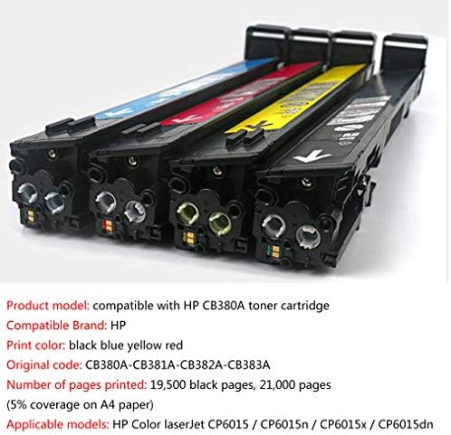 CB380A 823a Toner kertridž kompatibilan sa HP Color Laserjet CP6015 Cp6015n Cp6015x Cp6015dn CB381A CB382A CB383A laserski štampač