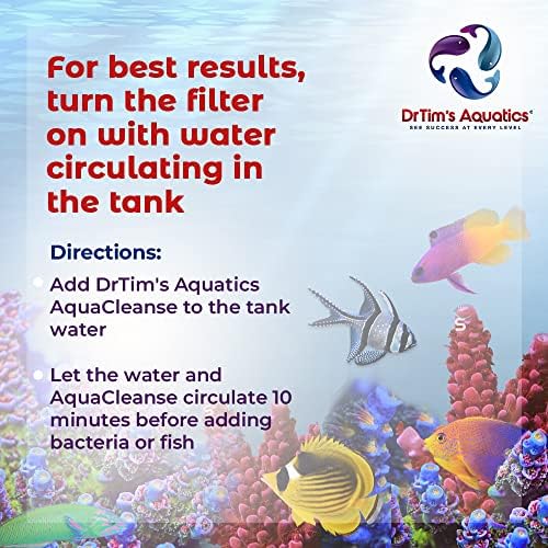 Dr. Tim's Aquatics Saltwater AquaCleanse Detoxifier vode iz slavine-za akvarijume, akvarijume – eliminiše toksične hemikalije, mirise