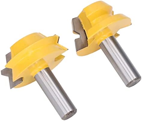 Glodalica za barel, 2pcs C45 Steel + volfram Carbide PTFE premaz Octaedral Tenon Router Bit visoka preciznost za kante