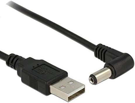 TENINYU USB 2.0 A muški na desni ugao 90 stepeni DC 5.5x2.1mm 5 Volt 24AWG DC Barrel Jack Power Cable 3FT ,2pack