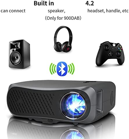 Kuqiz projektor Početna projektor LED kućni kazalište Beamer System Full HD 1080p Native rezolucije 10000: 1 Kontrolni omjer 900Dab