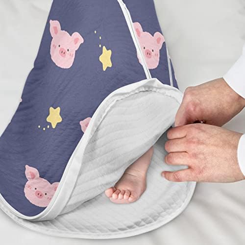 VVFelixl Pink Psings Stars Baby Nosivi ćebe, vrećicu za spavanje za spavanje za dojenčad, vreća za spavanje za novorođene bebe, spavanje za spavanje za Toddler 6-12m