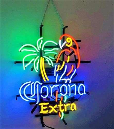 Eletina novi 20 x16 CORONAS PARROT EXTRA palma neonski znak čovjek pećina znakovi sportski Bar Pub pivo neonska svjetla lampa staklo