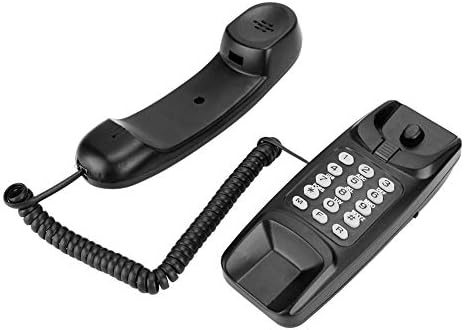 Bewinner Corted Telefon, fiksni telefon bez prikaza pozivaoca, radne površine zidnog telefona za dom, kompatibilan sa Flash Function