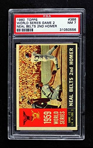 1960. apps 386 1959 World Series - Igra 2 - Neal pojasevi 2. homer Charlie Neal Los Angeles / Chicago Dodgers / Bijela Sox PSA