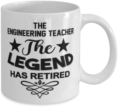 Šolja učitelja inženjerstva, legenda se povukla, novost jedinstvene ideje za poklone za nastavnika inženjeringa, šolja za kafu šolja
