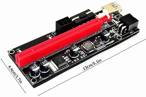 Konektori PCI-e PCIe Riser 009 Express 1x To16x Extender PCI E USB RISER 009S GPU DUAL ADAPTER CARD SATA 15PIN do 6Pin za BTC rudar -