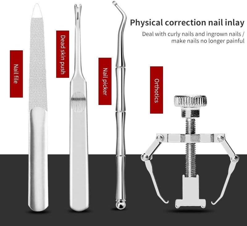TRDYBSK 2/4 / 7kom / set komplet za manikir Uraslog nokta komplet za korekciju uklanjanja Uraslog nokta makaze za korektor noktiju alat za pedikir stopala