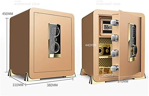 QUUL Home and Office Use Safe Electronic Fingerprint Password Safe Collection Box password Suitfore safe deposit Box