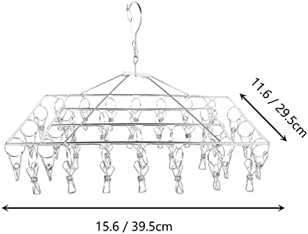 BESPORTBLE vješalice za odjeću za bebe stalci za sušenje čarapa vješalica za pranje veša sa 36kom klinova za veš vješalice za veš