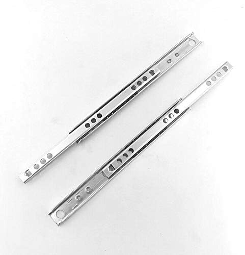 Be-Tool ladice slajdovi, W17mm 1pair Metal ladica klizači Trke kuglični ležaj ladica slajdovi šina za namještaj dubina ladice