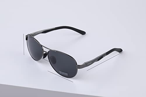 Taiqx7515 Polarizirane sunčane naočale UV zaštite sunčane naočale Unisex aluminijumske magnezijum Metalne naočale