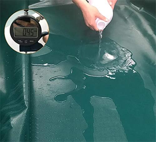 Tarpaulin debela platna Vodootporna zelena kišna pokrivačica Tarp PVC materijal Vanjski kamp pokrivač otporan na kišu i UV zaštićeni 530g / m² Debljina 0,45 mm (boja: zelena, veličina: 2mx1.5
