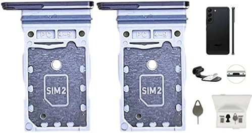 HXHN 2 kom Galaxy S22 S22 Plus S22 Ultra Slot za držač ležišta za dual SIM kartice Rezervni dijelovi za Samsung Galaxy S22 S22+ Plus