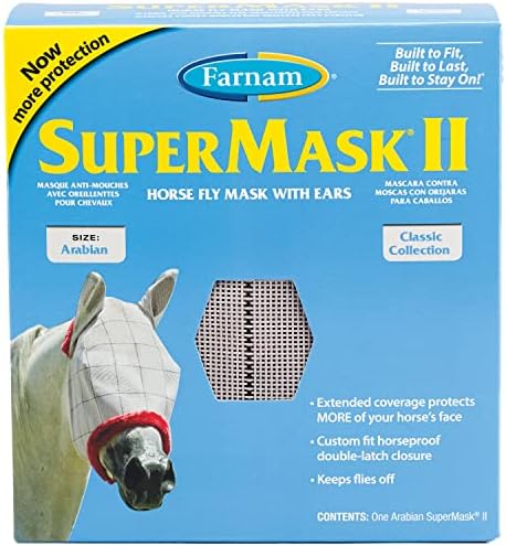 Farnam Supermask II Klasična maska za konjsku mušicu sa ušima, Arapske veličine, Razno
