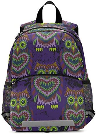 ALAZA Bright Owls Casual ruksak Travel Daypack Bookbag grudi Strap