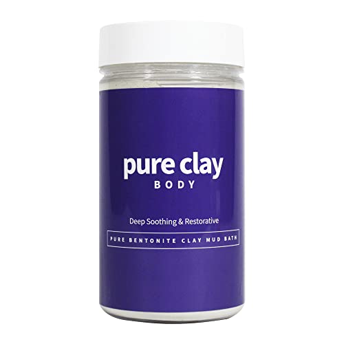 PURE CLAY Deep Mined Calcium bentonit Clay Powder, detox maska za lice, Deep Pore Cleansing and Detoxifying, Food Grade Organic for