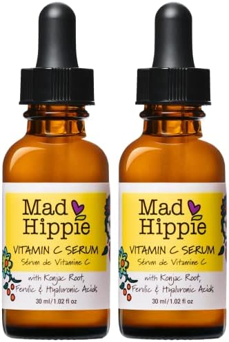 Mad Hippie Serum vitamina C za lice sa hijaluronskom kiselinom, Vitamin E & amp; Ferulična kiselina-Serum za lice vitamina C za žene