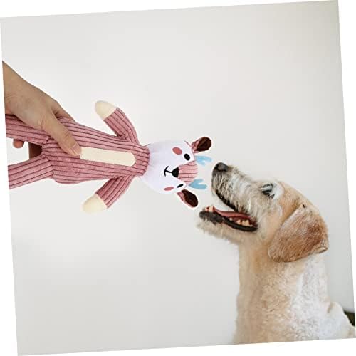 Patkaw Pet Toy Bunny Punjene životinje Puppne Zubi Čisti igrački PET Žvakajte igračke Plišani ružičasti pas zalogaj malih i srednjih