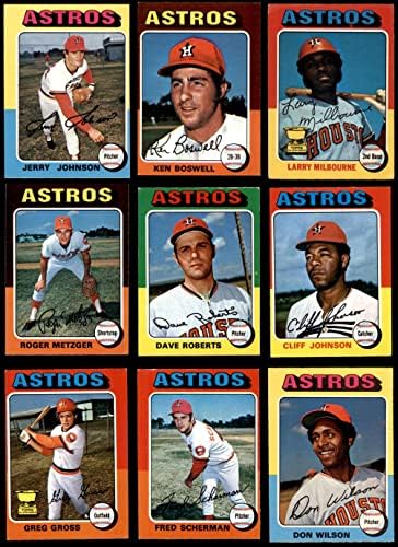 1975 O-pee-chee Houston Astros u blizini tima za timu Houston Astros Ex + Astros