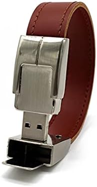 N / A USB Flash Drive 64GB Kožni metalni ključ 32GB 16GB 8GB 4GB USB2.0 Zrist Band