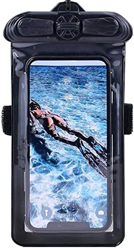 Vaxson Telefon Case crna, kompatibilna sa Luckylaker Lucky Fish Fish Pro Plus FF718Li-W FF718LID-T FF718Li vodootporna torbica za