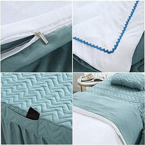 ZHUAN Beauty Bed Cover masažni stol Setovi listova čiste boje, 4 komada masažna suknja Spa pokrivač za krevet sa rupom za odmor za