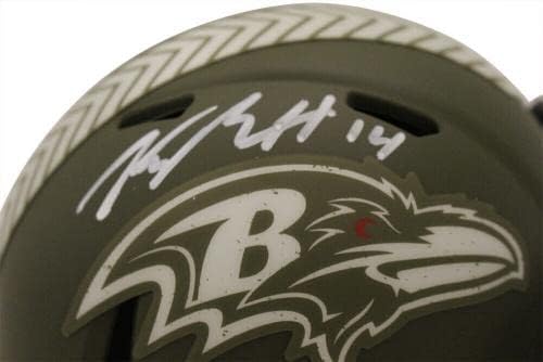 Kyle Hamilton sa autogramom Baltimore Ravens Salute Speed Mini šlem JSA 38917-NFL Mini šlemovi sa autogramom