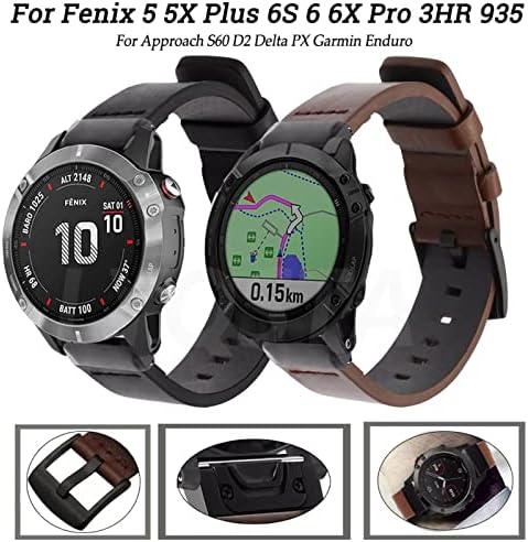 ILAZI 20 22 26mm nova pametna kožna traka za brzo oslobađanje za Garmin Fenix 6 6s 6X Pro 5s 5 5x Plus 3 HR S62 935 Tactix Delta narukvica