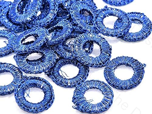 Dizajnerska kolica 600pc plavi mali okrugli prstenovi za heklanje niti za izradu prstenova za nakit | heklanje niti.