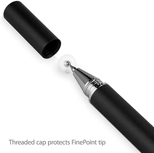 Boxwave Stylus olovkom Kompatibilan je sa Lenovo IdeaPad Flex 5 - Finetouch Capacitiv Stylus, Super Precizno Stylus olovka - Jet Black