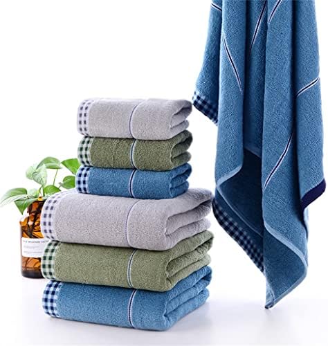 WPYYI pamučna ručnik za ručnik za upijajući ručnik u obliku ručnika u boji meko ručni ručnik set za tuširanje (boja: plava, veličina
