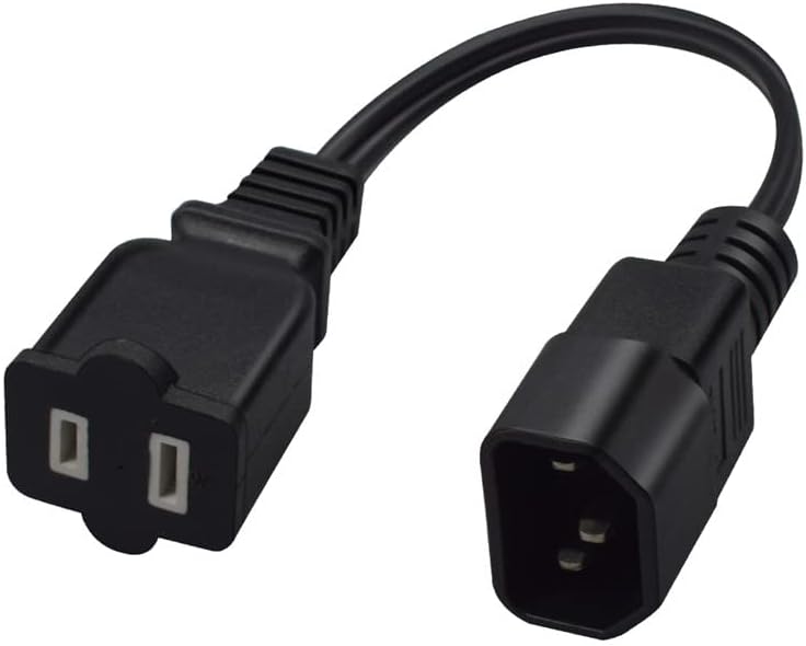 Strhowill 0.1 M C14 do 5-15r kabl za napajanje, 18AWG standardni kabl za Adapter za računar NEMA 5-15R do IEC320 C14