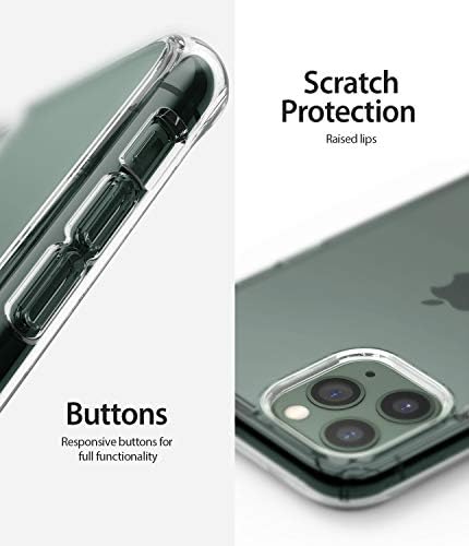 Rinkke Fusion kompatibilan sa iPhone 11 Pro Max Case, zaštitni dizajn vojne ocjene - jasno