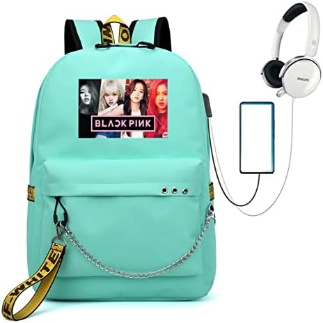 Kpop Blackpink ruksak Lisa Rose Jisoo Jennie fotografija u boji računar FashionTravel poslovni ruksak Whit USB Port