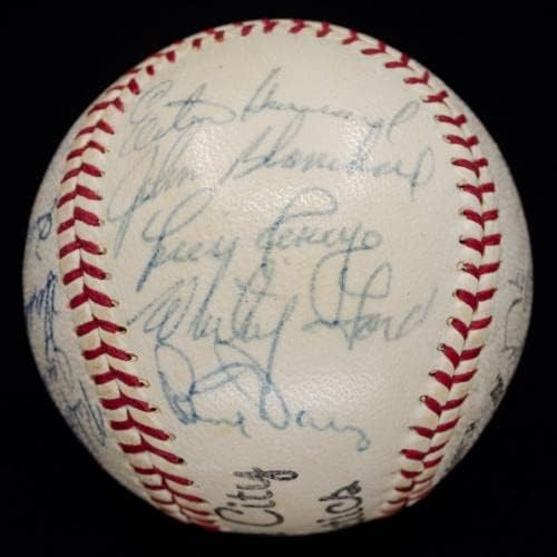 1961. WSC Yankees tim potpisao je bejzbol Mickey Mantle & Roger Maris PSA - AUTOGREMENA BASEBALLS