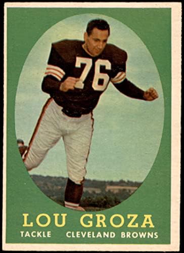 1958 TOPPS 52 Lou Groza Cleveland Browns-FB VG / ex Browns-FB Ohio st