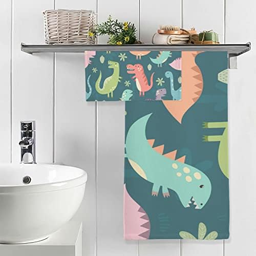 Crtani životinja Dinosaur ručnik za kupanje pamučni ručnici za kupatilo za kupaonicu pamučni kupatilo set 1 ručnik za kupanje 1 zarubljene